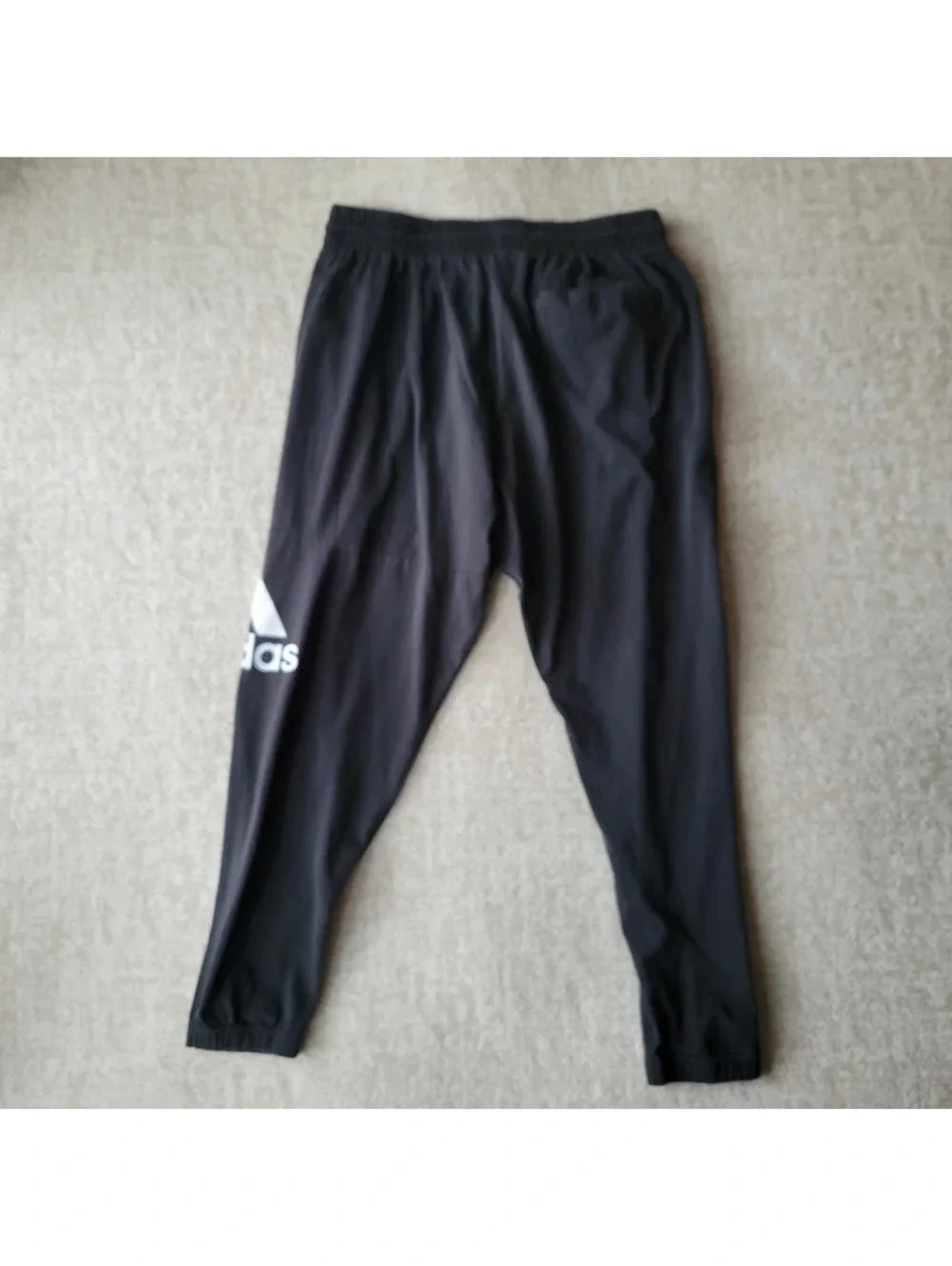 Adidas Essential Sweatpants Mens Large Black Pockets Reg Fit Drawstring Jogger